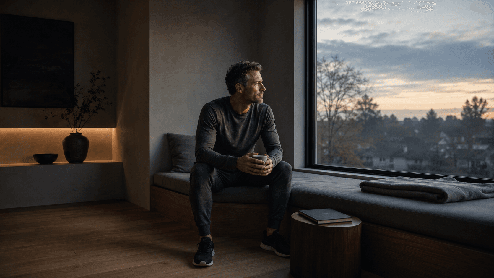 A person standing at sunrise with a clear sense of direction — representing purpose-driven motivation as the foundation beneath every lasting health transformation
