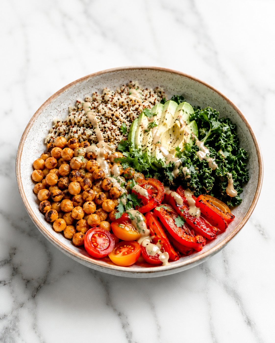 A fresh plant-based meal