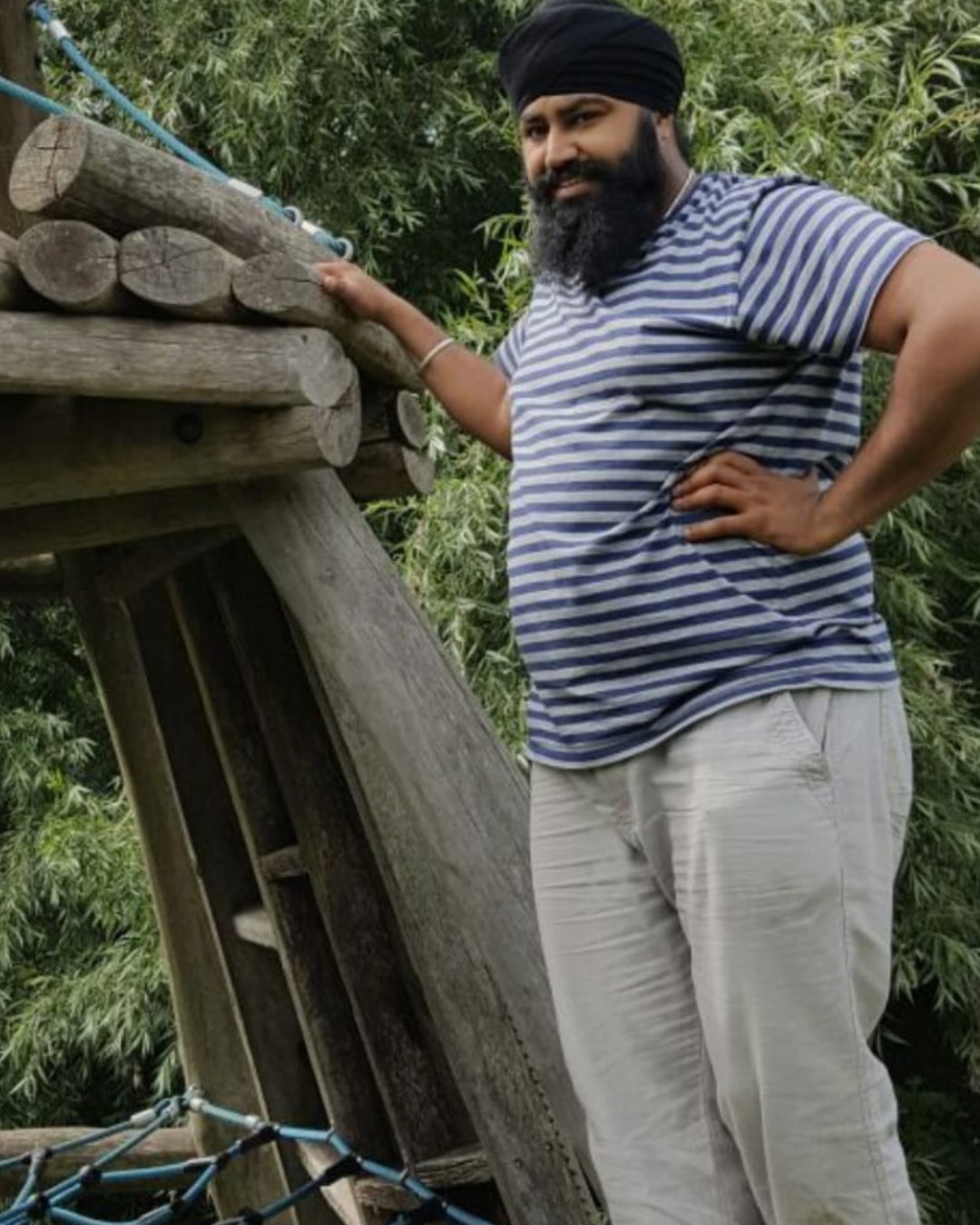 Brinderjit before starting his transformation