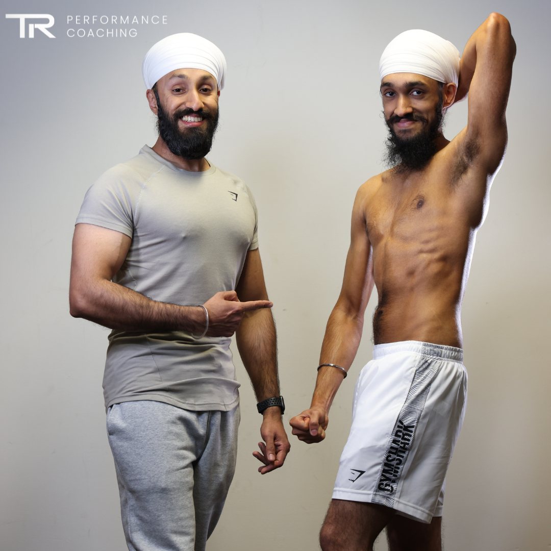 Jawand with his coach Tanvir