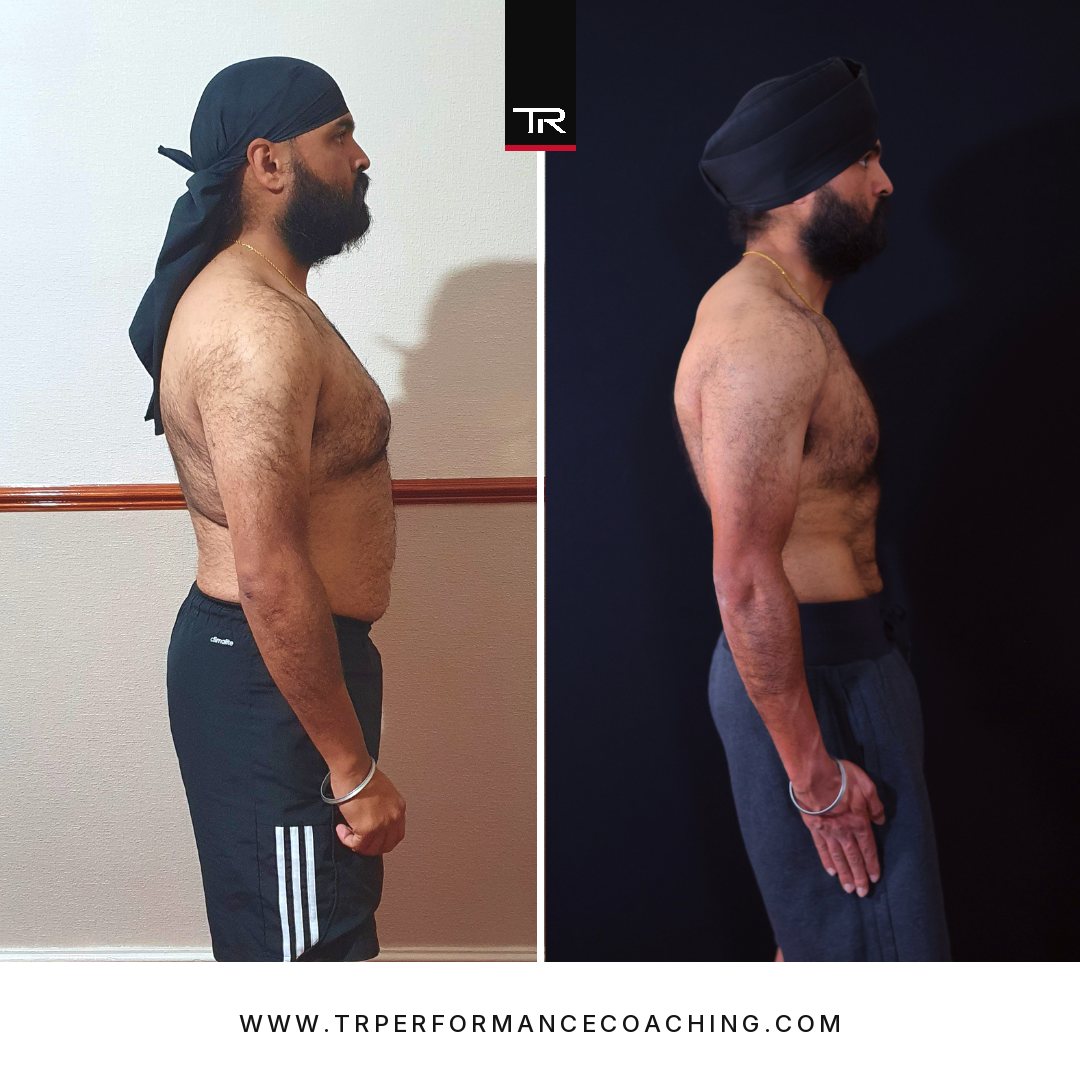 Karandeep Singh side profile before and after